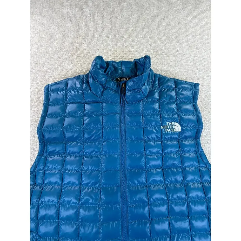The North Face Men Blue XL NWT ThermoBall Full Zip Insulated Vest Outdoor Hiking